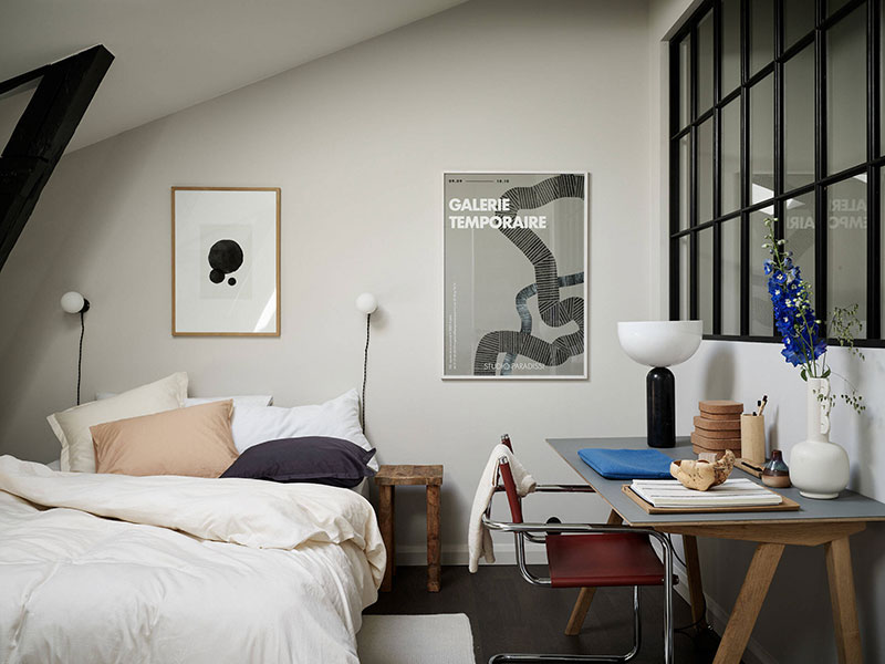 Стильная и уютная маленькая квартира с отдельным входом в Гётеборге  идеи для дома,интерьер и дизайн