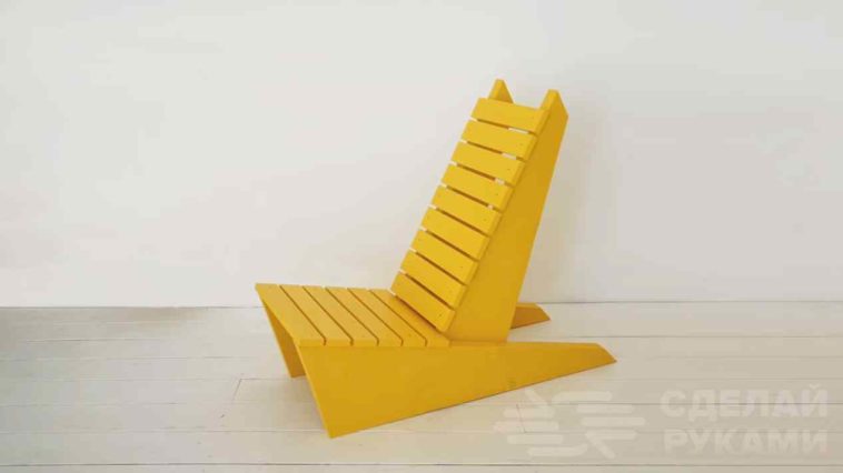 Стул-шезлонг из досок своими руками
