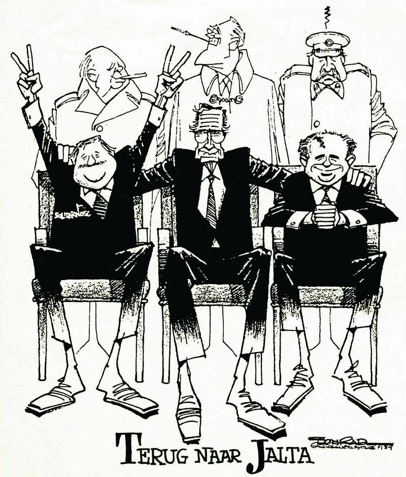 Михаил Горбачев на карикатурах западных  журналов 1985 - 1991 годов Война и мир