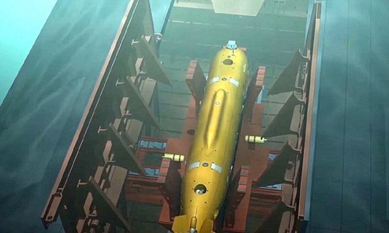 Россия показала грозное подводное оружие "Посейдон", ynews, Российское оружие, новости, новые вооружения, подводная лодка, подводный дрон, ядерный беспилотник