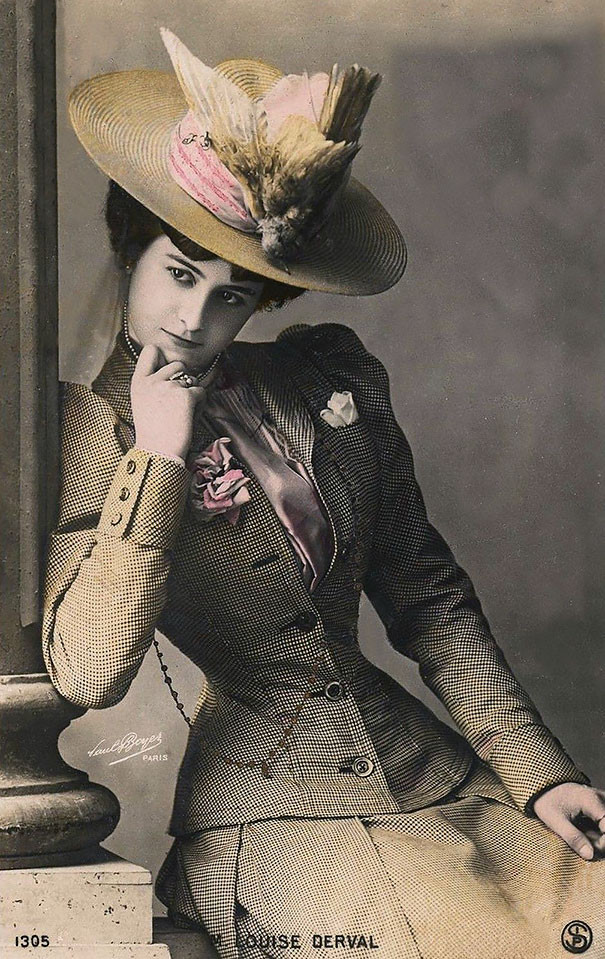 Луиза Дерваль винтаж, женщины, красота, открытки, фото