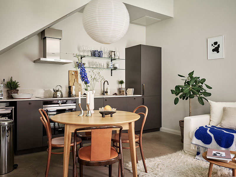 Стильная и уютная маленькая квартира с отдельным входом в Гётеборге  идеи для дома,интерьер и дизайн