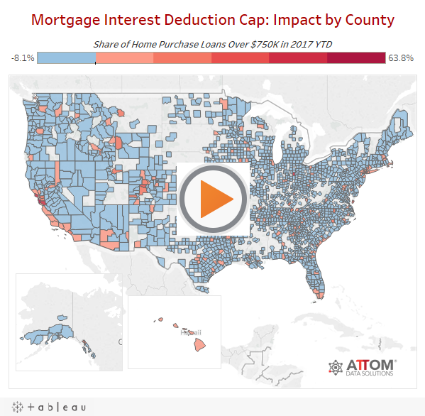 Mortgage Interest Deduction Cap: Impact by County 