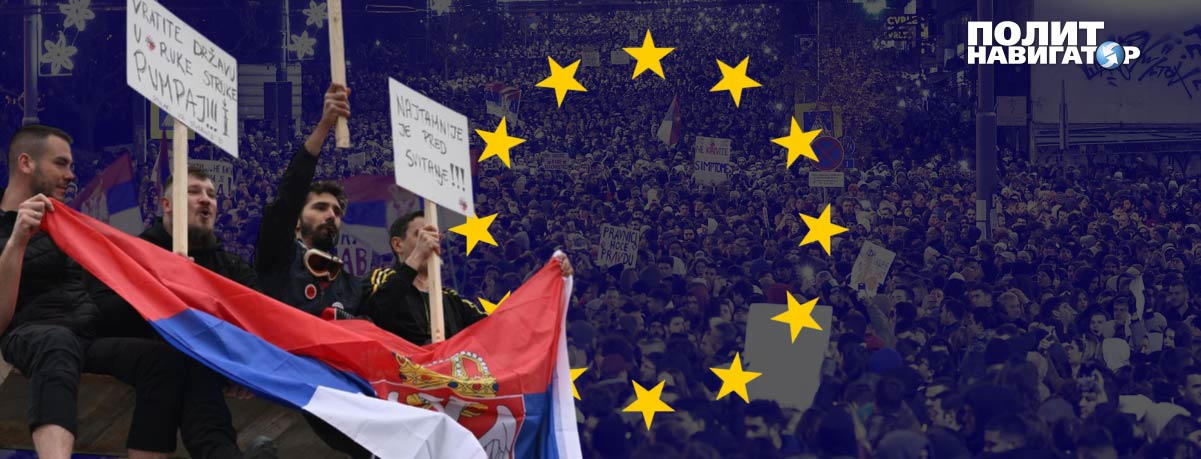 Евросоюзу нужно использовать протесты против президента Александра Вучича, которые уже год длятся в Сербии,...