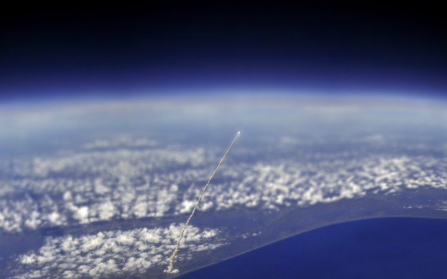Вид космического челнока «Атлантис» с Международной космической станции интераесное, факты, фото