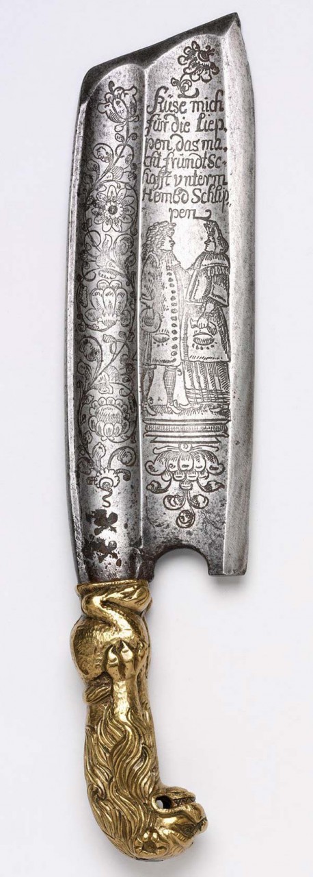 7. Нож бондаря. Сталь, латунь. Германия, 1702 год. искусство, история, факты