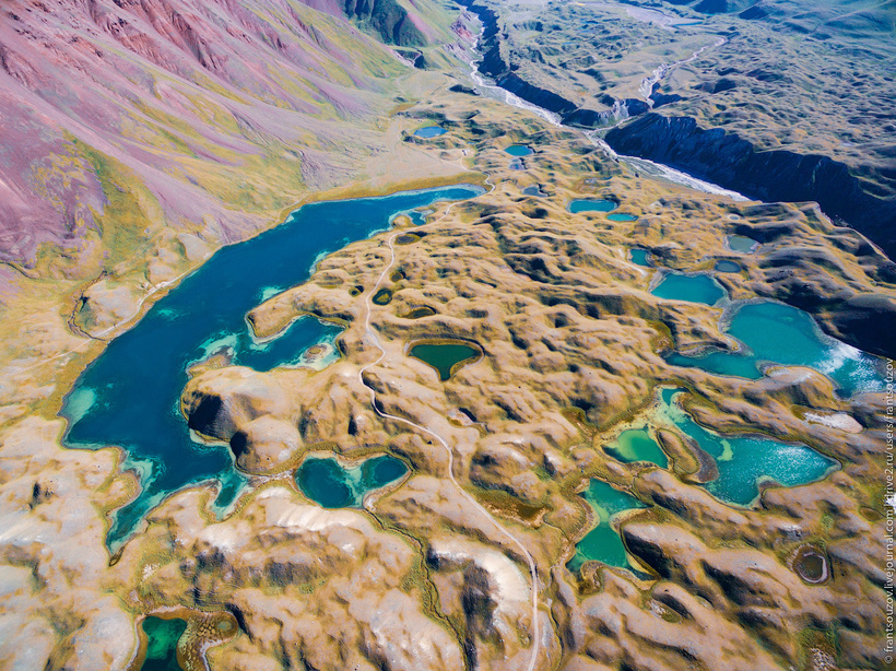 Природа Киргизии с высоты: Тулпар-Кёль авиатур