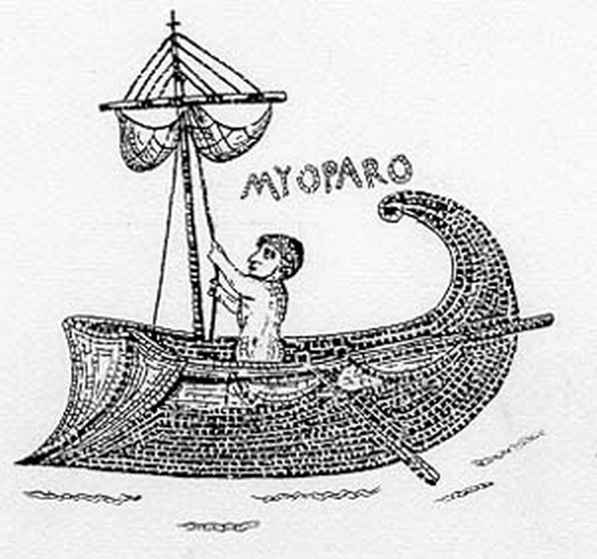 Кормчий значение. Миопарон корабль. Кормчий рисунок. Ладья рисунок.