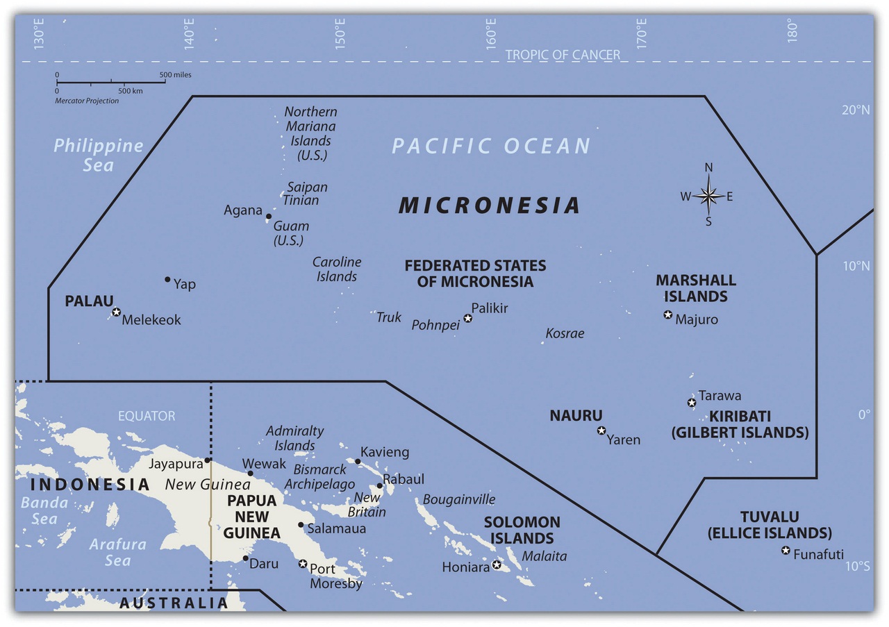 остров гуам на карте