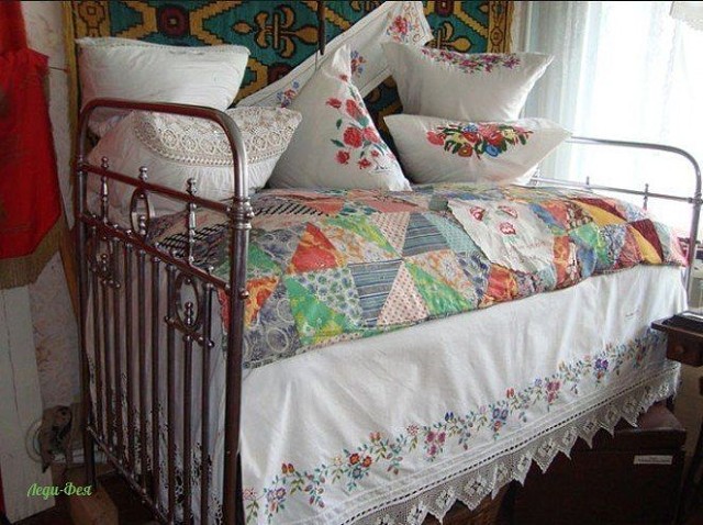 А вы помните такую бабушкину постель? Исчезающая красота! дизайн интерьера,разное