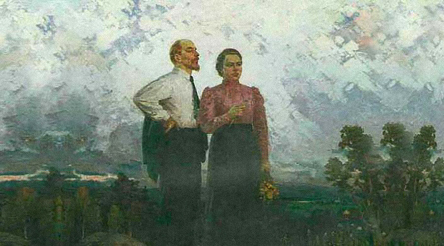 В.И.Ленин и Н.К. Крупская в Шушенском