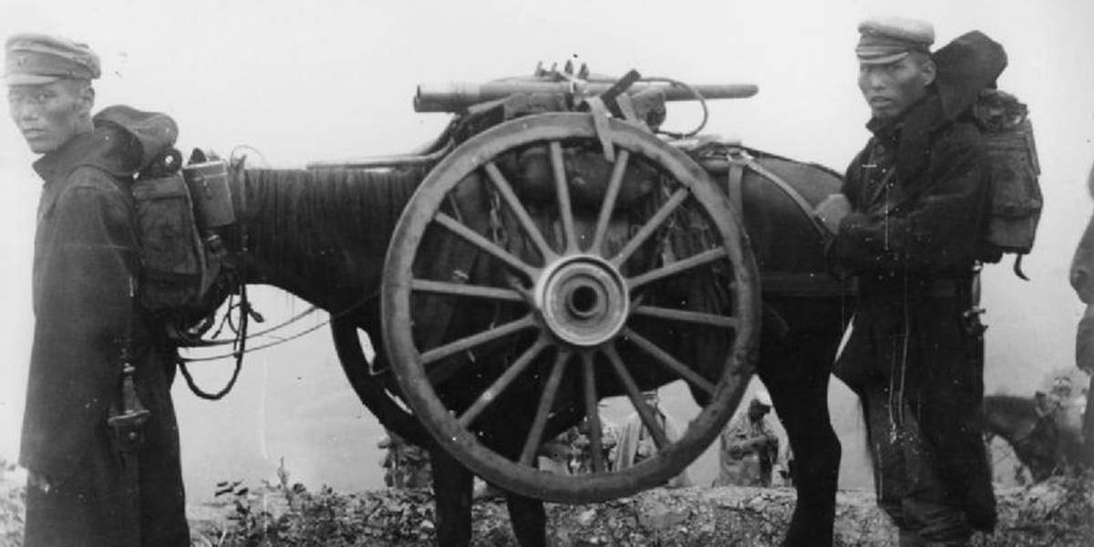 Японская горная 75-мм пушка в русско-японскую войну