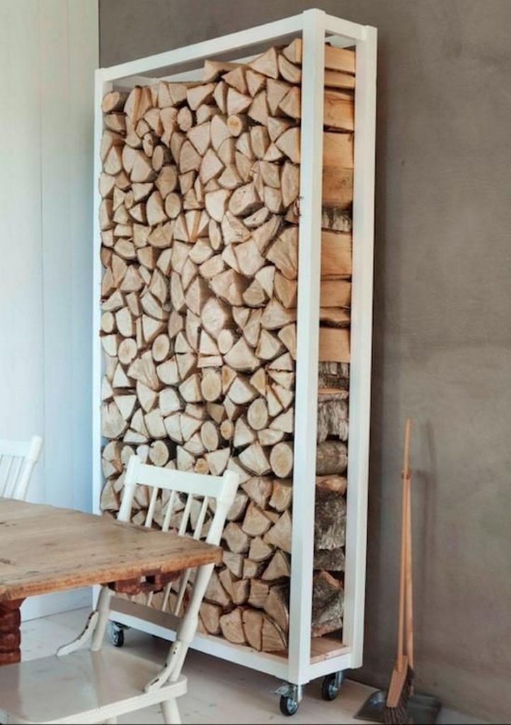 как хранить дрова в доме