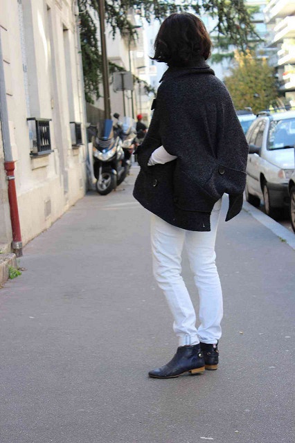 Переделка пальто в стильный кейп Переделка пальто в стильный кейп одежда