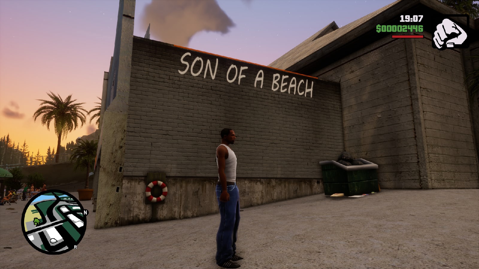 Comic Sans в ремастере GTA SA