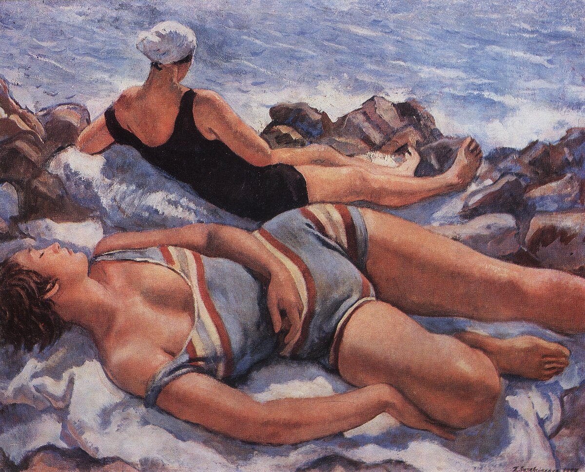 Зинаида Серебрякова. «На пляже», 1927