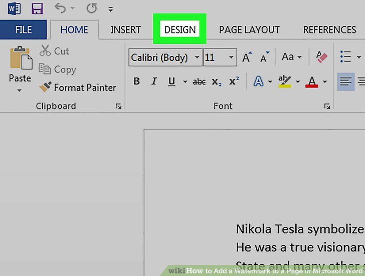 Image titled Add a Watermark to a Page in Microsoft Word Step 2