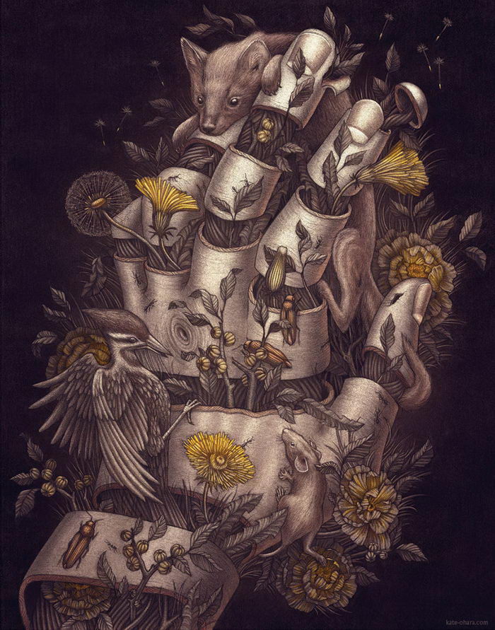 Мистические работы, в которых люди и животные соединяются в единое целое 