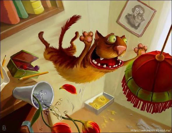 Дневник кота коты, юмор