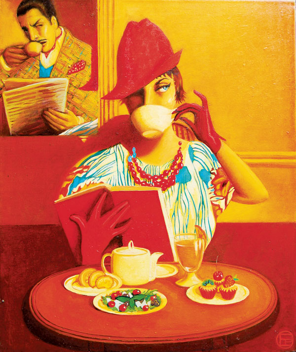 "Аllure". Выставка Эльвиры Пырковой и Олега Mихеева Red hat