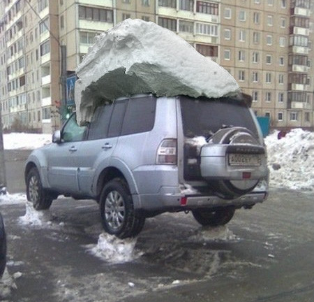 Русская Зима - укрепляем крыши авто