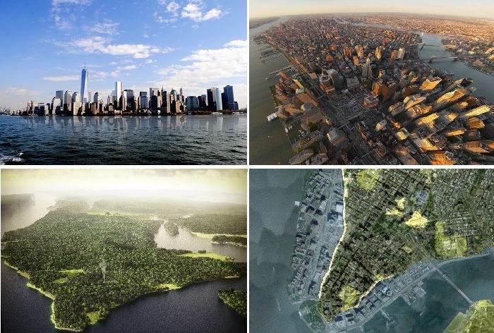 Манхэттен без небоскребов: ученый показал, как выглядел остров до урбанизации Манхэттен без небоскребов: ученый показал, как выглядел остров до урбанизации Путешествия,фото