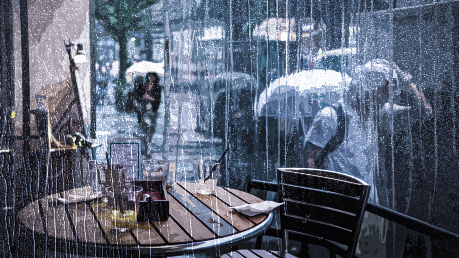 Сильнейший ливень затопил ресторан в США