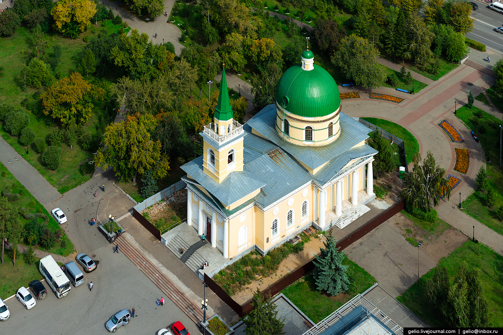 Омск с вертолёта