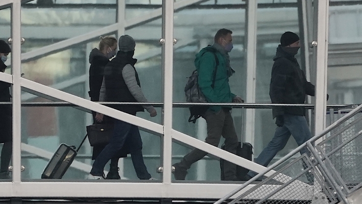 Навальный вчера прибыл в Москву