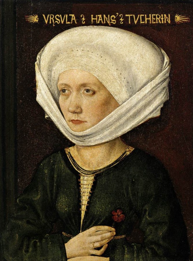 32 Портрет Урсула_tucher Михаэль Вольгемут 1478