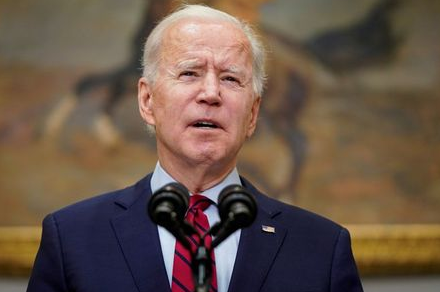 U.S. President Joe Biden speaks after the House of Representatives passed his $1.9 trillion coronavirus relief package in the Roosevelt Room of the White House in Washington, U.S., February 27, 2021. REUTERS/Joshua Roberts