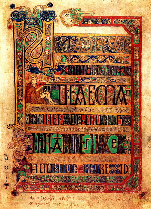 Обложка рукописной Келлской книги