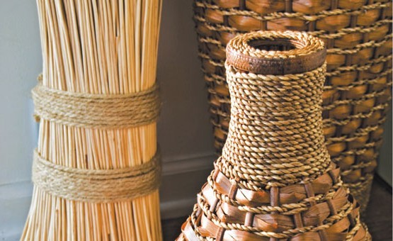 Как с помощью верёвок преобразить мебель, стены и пол веревка