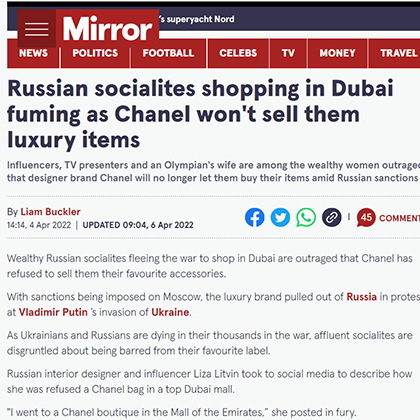 "Не продам родину за Chanel": россиянки запустили челлендж против запрета бренда носить его вещи в России Новости,ШанельДавайДоСвидания