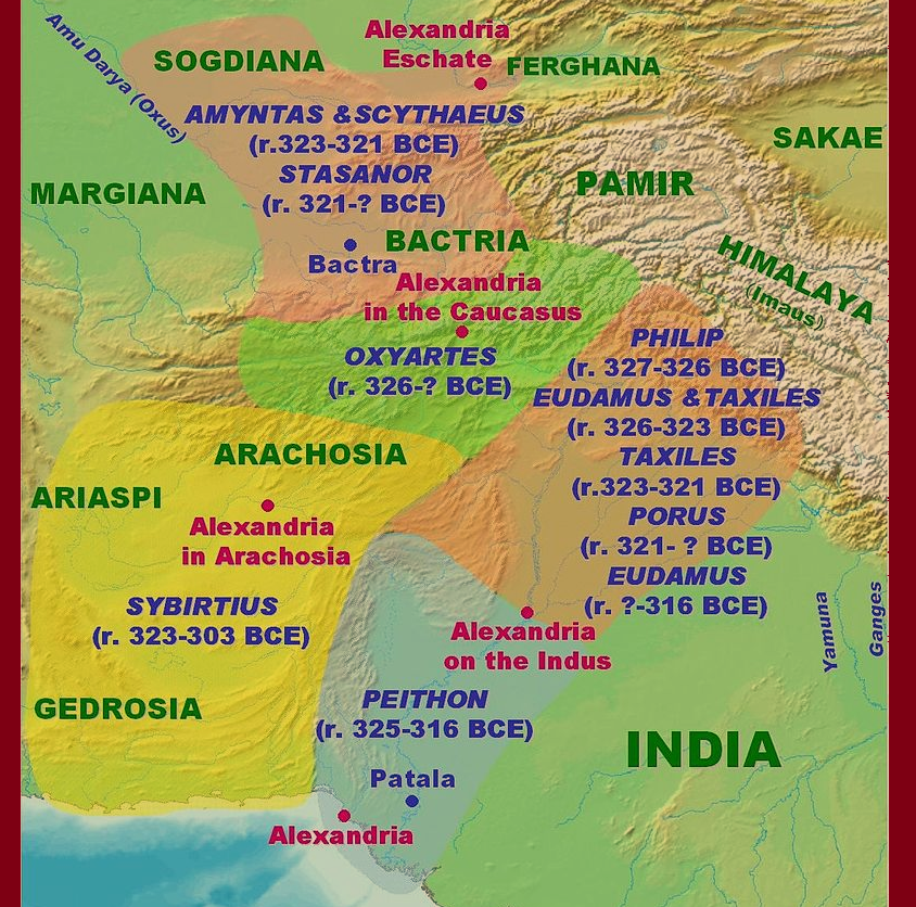 Индийские сатрапии Александра Великого и его наследников