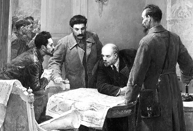 Владимир Серов. Картина «24 октября 1917 года». Музей Русского искусства в Киеве