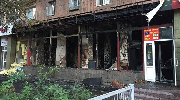 В Харькове сгорел «Печальный ангел»: полсотни человек эвакуированы