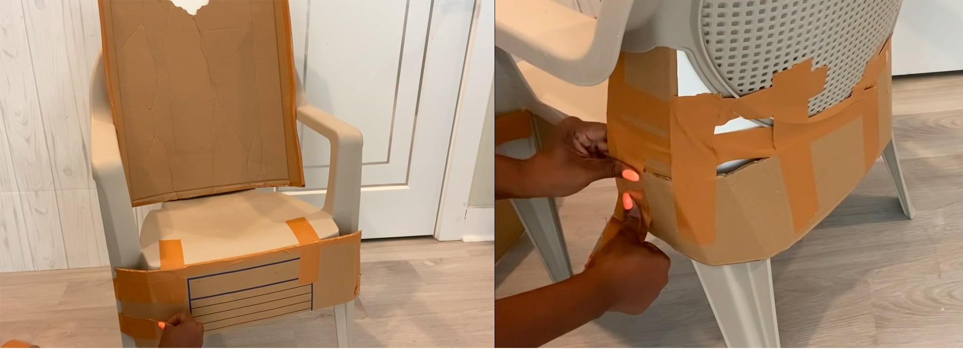 Как можно преобразить обычное пластиковое кресло для дома и дачи,мастер-класс