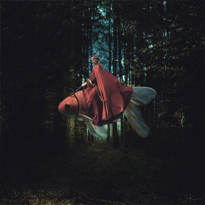 Сюрреалистические произведения Steven Kin фотошоп