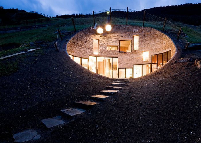 «Дом хоббита» от «Christian Muller Architect».