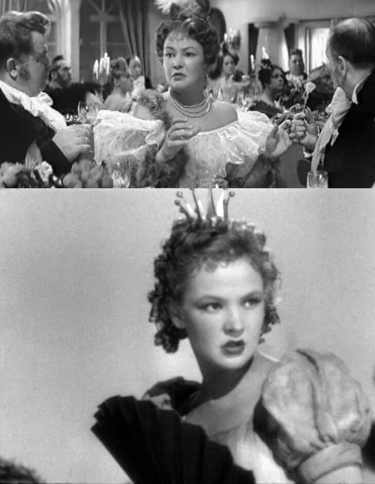 1-ое фото: кадры из фильма "Лермонтов" - 1943 год; 2-ое фото: новелла "Свинопас" - 1941 год