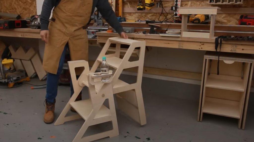 Как сделать складной стул-стремянку для дома и мастерской