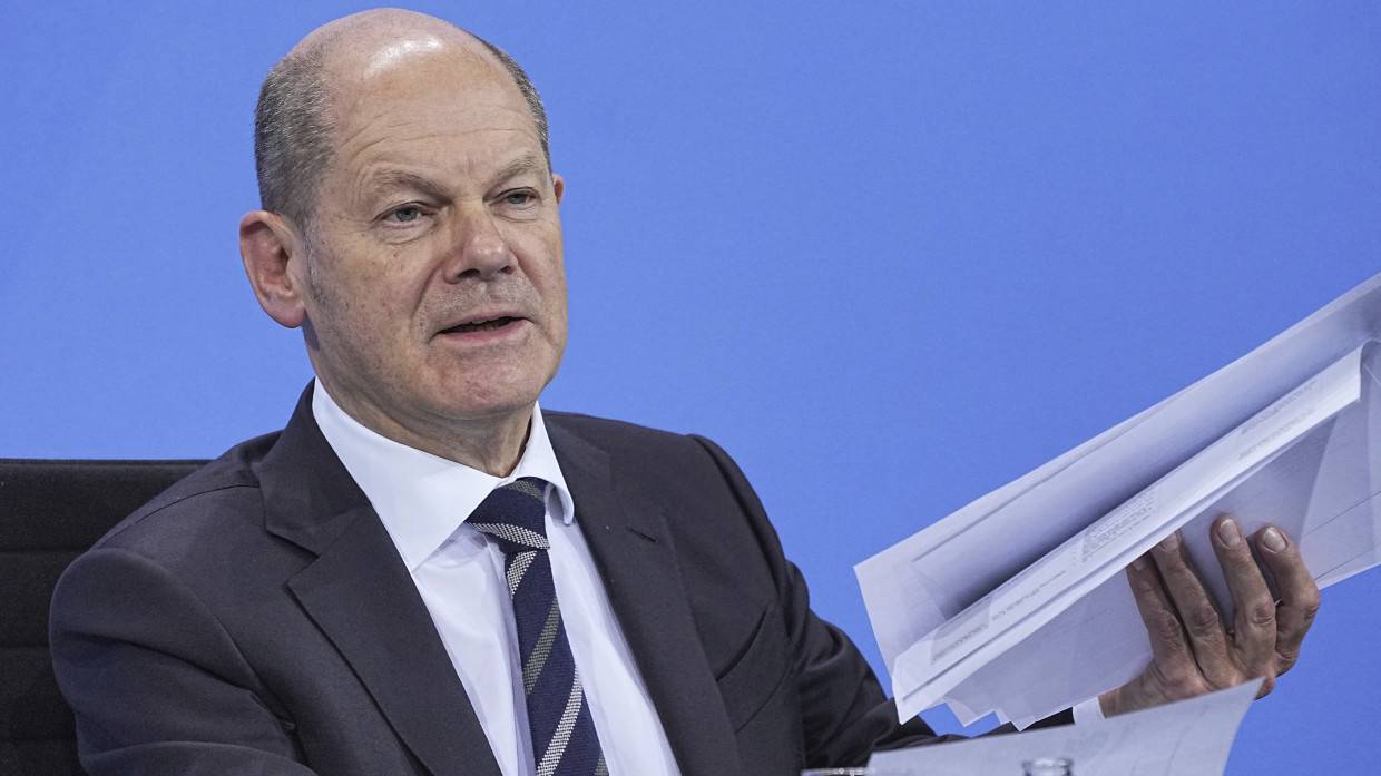 Канцлер ФРГ Шольц отметил важность диалога в «нормандском формате» в беседе с Путиным