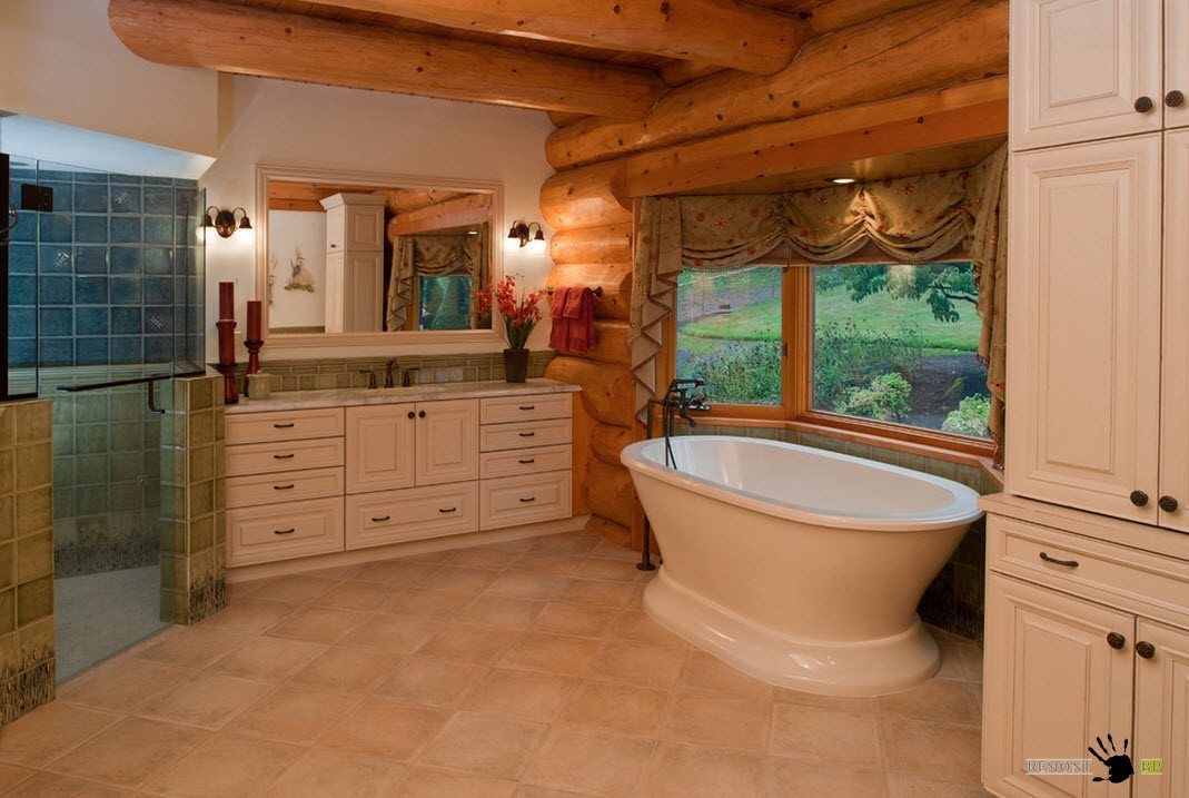 Дизайн ванной комнаты в доме фото