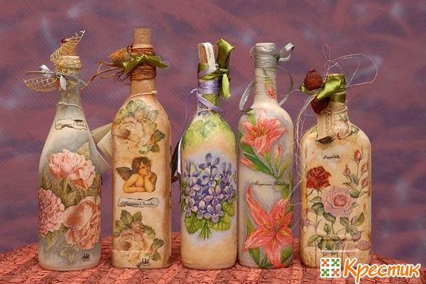 Декупаж бутылок или мастер-класс по превращению обычной бутылки в оригинальную вазу бумаги, поверхности, можно, декупаж, бутылки, аккуратно, бумагу, декупажа, затем, рисунок, бутылку, более, клеем, салфетки, рисовой, этого, бутылка, изображения, стекла, очень