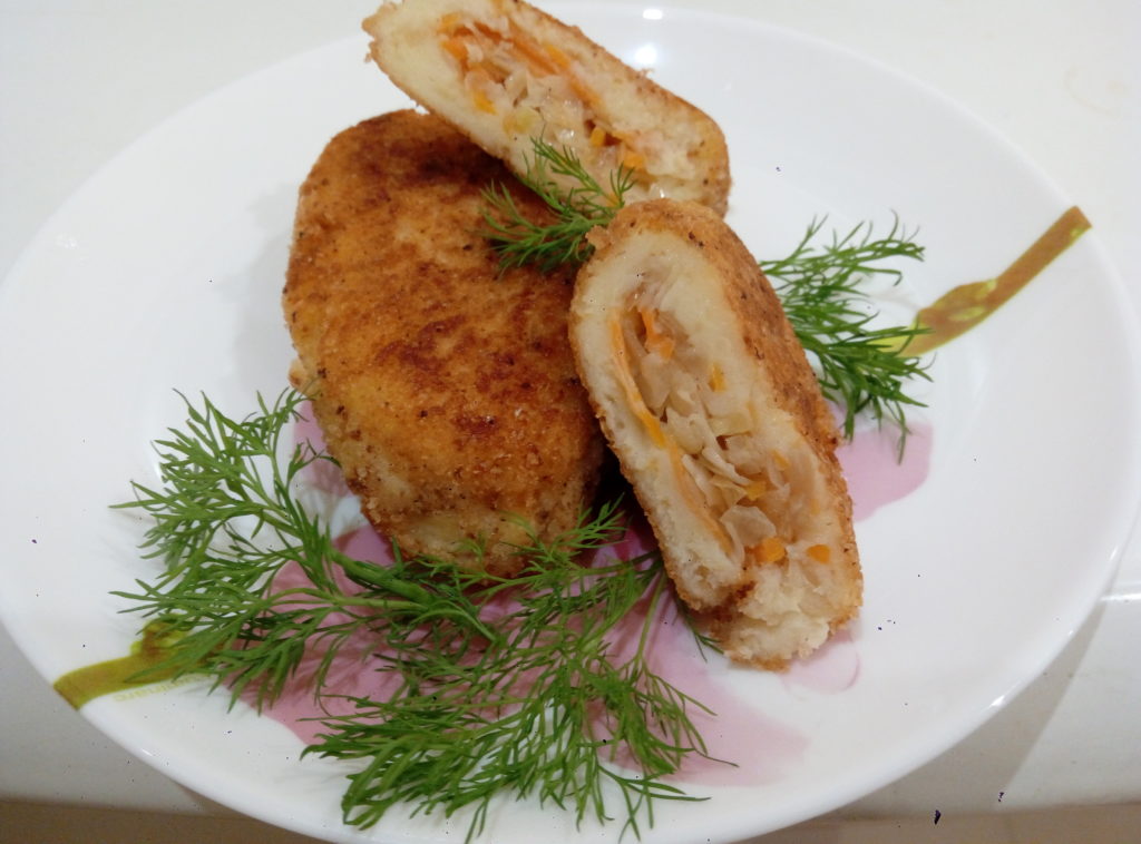 Вкусные картофельные зразы с квашеной капустой Вкусные картофельные зразы с квашеной капустой кулинария,овощные блюда