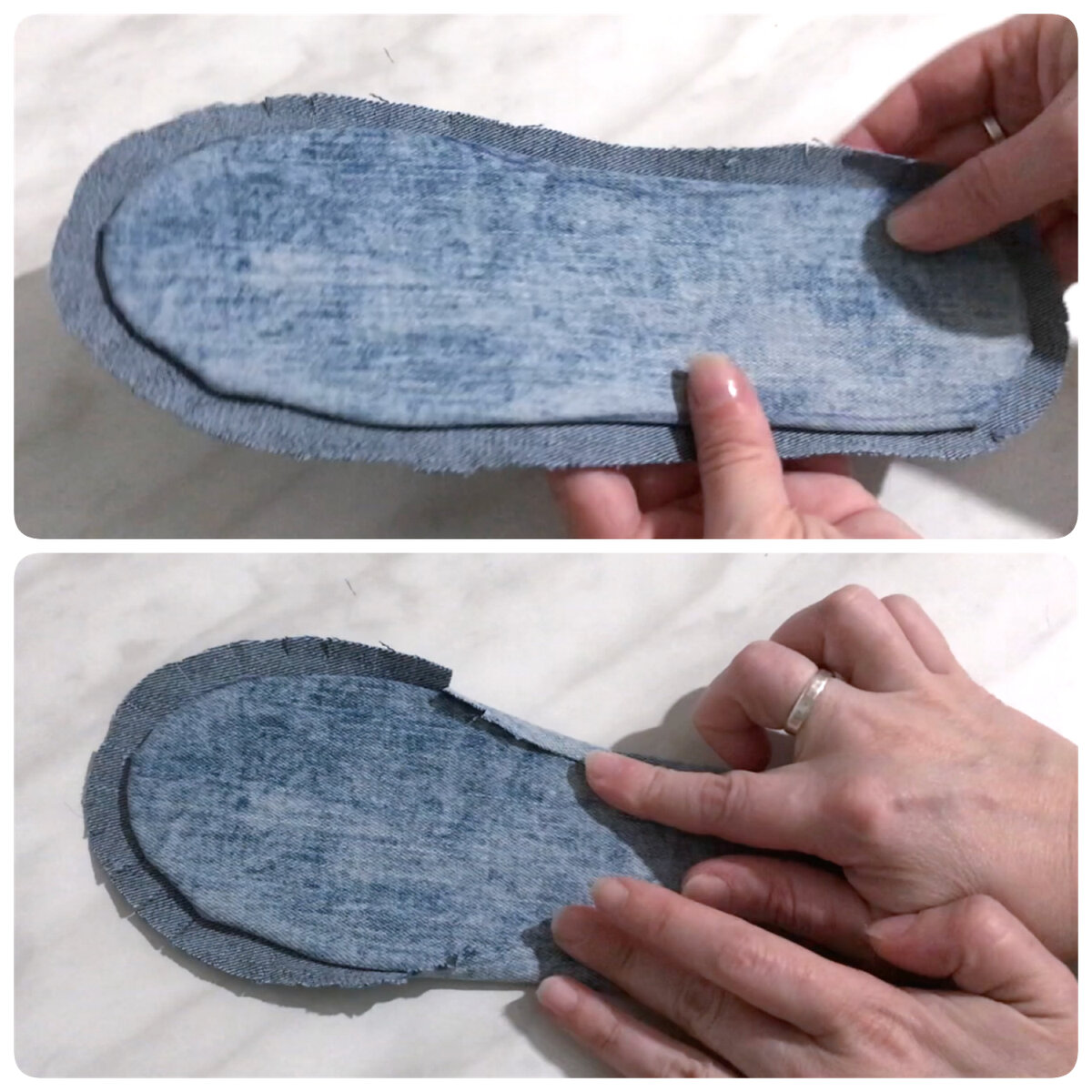 Как легко самой сделать удобные анатомические тапочки из старой обуви и дырявых джинсов для дома и дачи,мастер-класс