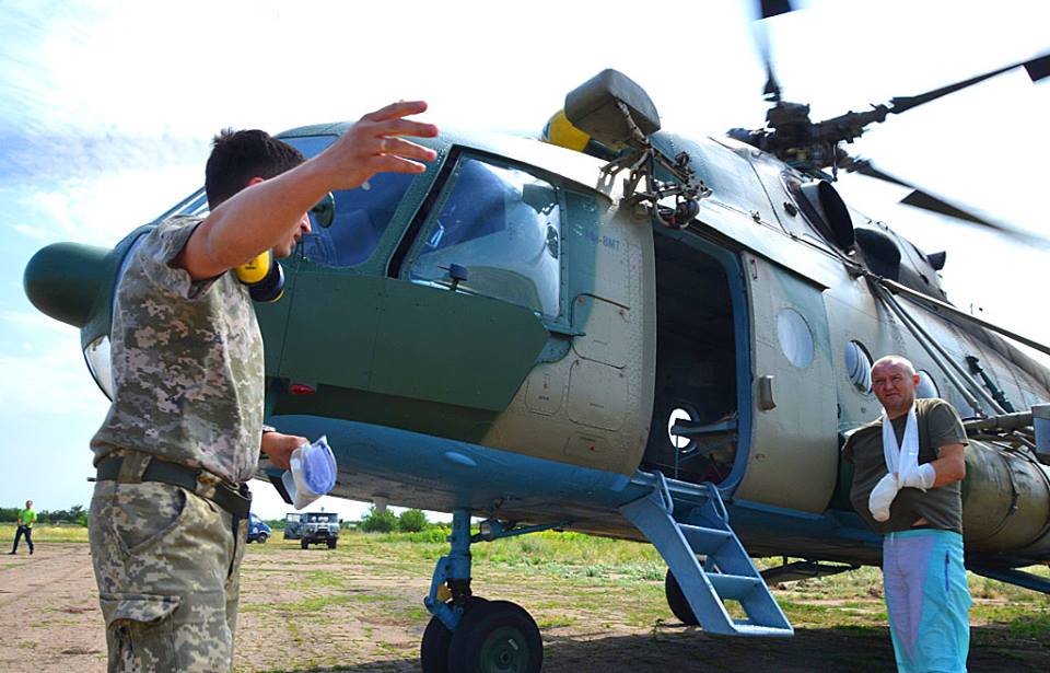 Из Донбасса в Днепропетровск отправили вертолет ВСУ с «грузом 300»