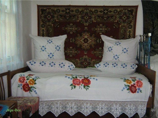 А вы помните такую бабушкину постель? Исчезающая красота! дизайн интерьера,разное