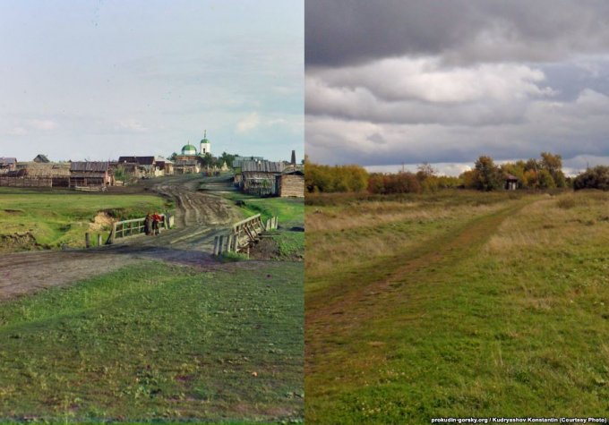 Деревня Дрянново, 1912/2015 было и стало, прокудин-горский, фотографии